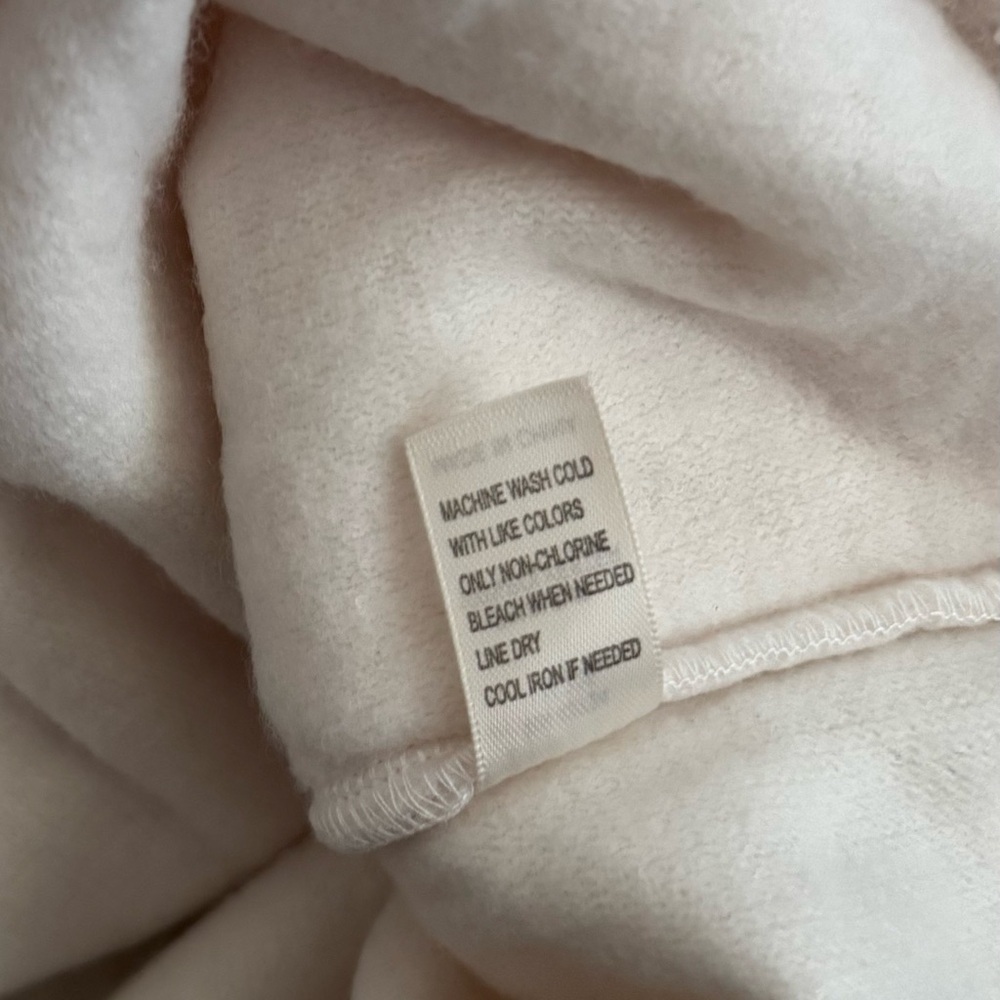 Linda Anderson Sherpa Shacket Jacket Women’s XXL Cream Button Front Teddy Fleece - Picture 8 of 8